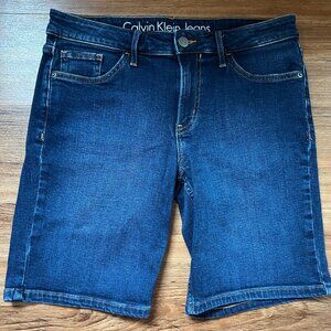 Bermuda Cut Dark Wash Shorts